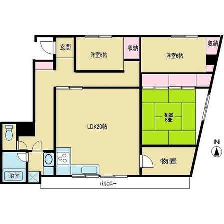 松戸駅 徒歩5分 2階の物件間取画像